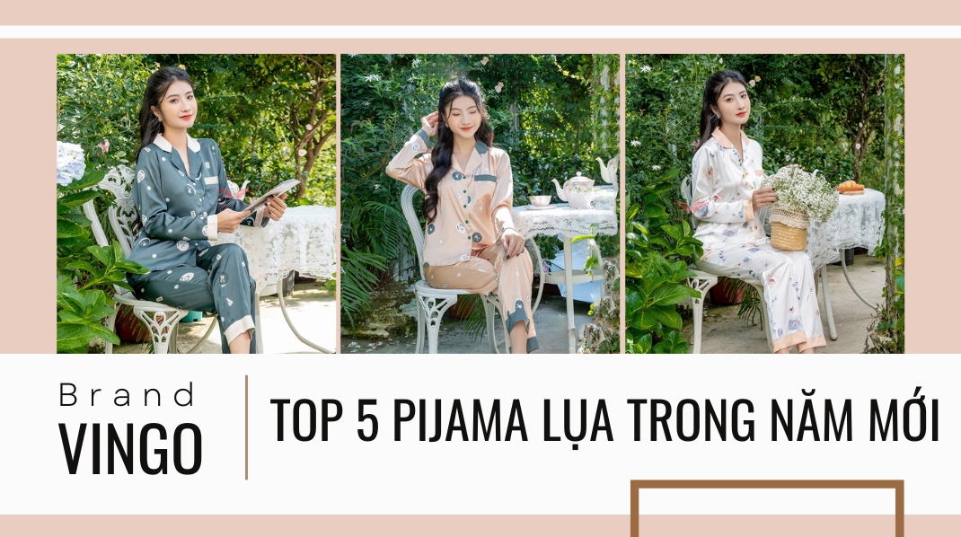 Đồ ngủ nữ pijama lụa mặc nhà cao cấp