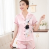 Đồ ngủ nữ pijama lụa tay cộc quần cộc H964