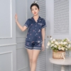 Đồ ngủ nữ lụa mặc nhà tay cộc quần cộc H1009